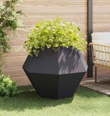 VidaXL Plantenbak 2 pcs Antraciet 100 x 100 x 80 cm Staal