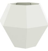 VidaXL Plantenbak 2 pcs Wit 100 x 100 x 80 cm Staal