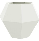 VidaXL Plantenbak Wit 100 x 100 x 80 cm Staal