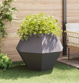 VidaXL Plantenbak 2 pcs Zwart 100 x 100 x 80 cm Staal