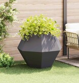 VidaXL Plantenbak Zwart 100 x 100 x 80 cm Staal