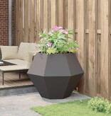 VidaXL Plantenbak Zwart 100 x 100 x 80 cm Staal