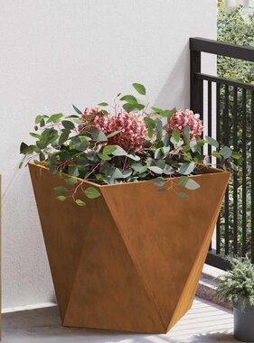 VidaXL Plantenbak Roestig 50 x 50 x 50 cm Cortenstaal