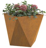 VidaXL Plantenbak Roestig 50 x 50 x 50 cm Cortenstaal