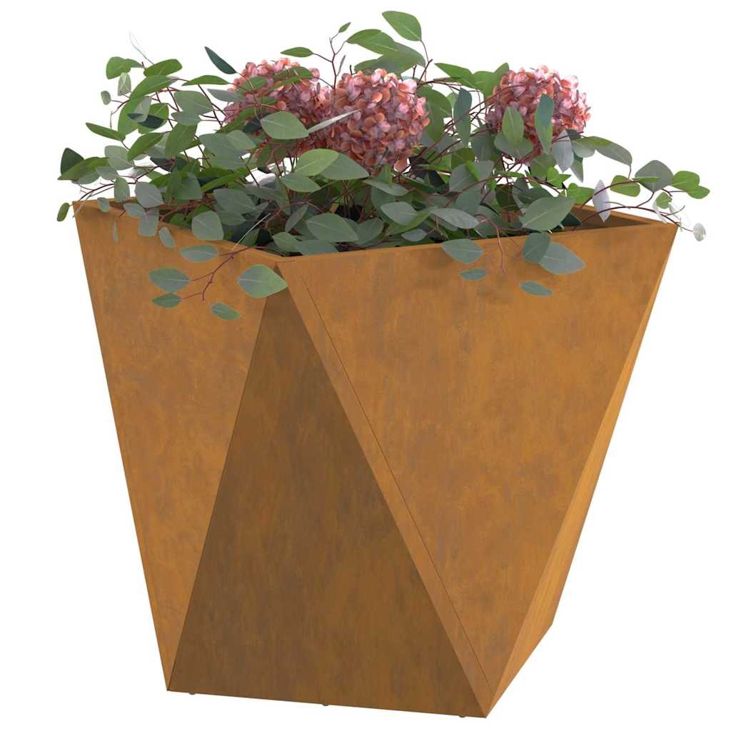 VidaXL Plantenbak Roestig 50 x 50 x 50 cm Cortenstaal