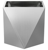 VidaXL Plantenbak Zilver 50 x 50 x 50 cm Gegalvaniseerd staal