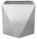 VidaXL Plantenbak Zilver 50 x 50 x 50 cm Roestvrij staal