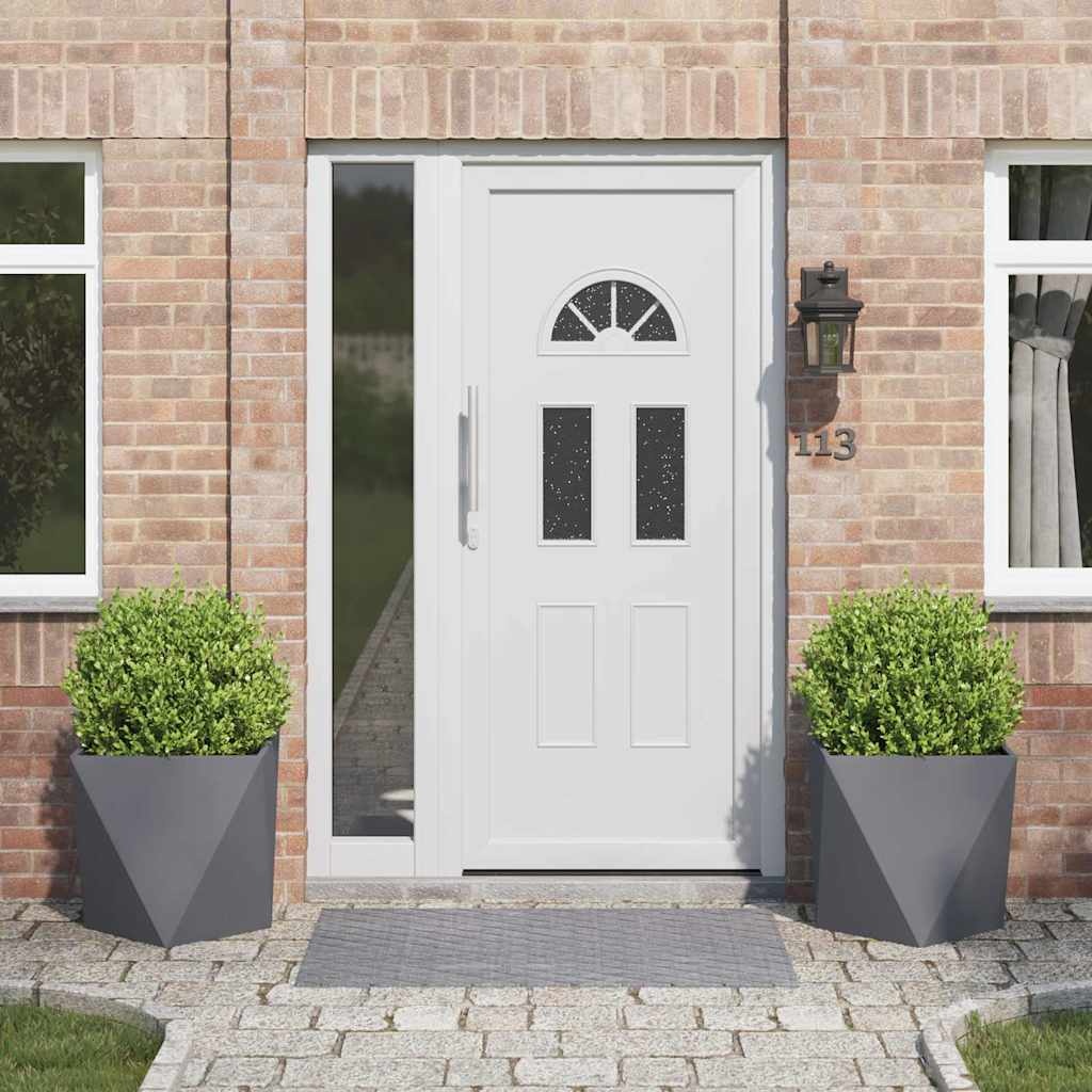 VidaXL Plantenbak 2 pcs Antraciet 50 x 50 x 50 cm Staal