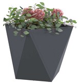VidaXL Plantenbak Antraciet 50 x 50 x 50 cm Staal