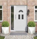 VidaXL Plantenbak 2 pcs Wit 50 x 50 x 50 cm Staal