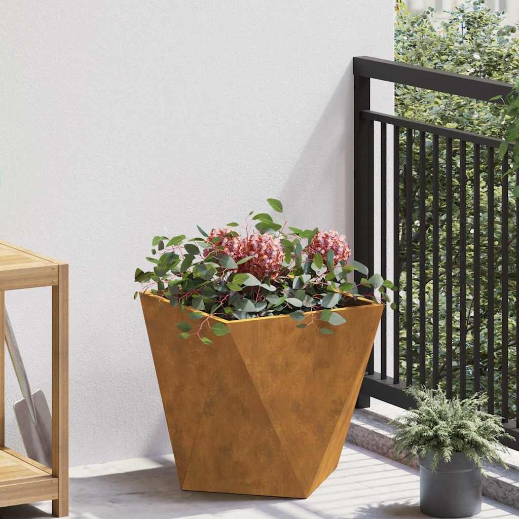 VidaXL Plantenbak Roestig 40 x 40 x 40 cm Cortenstaal