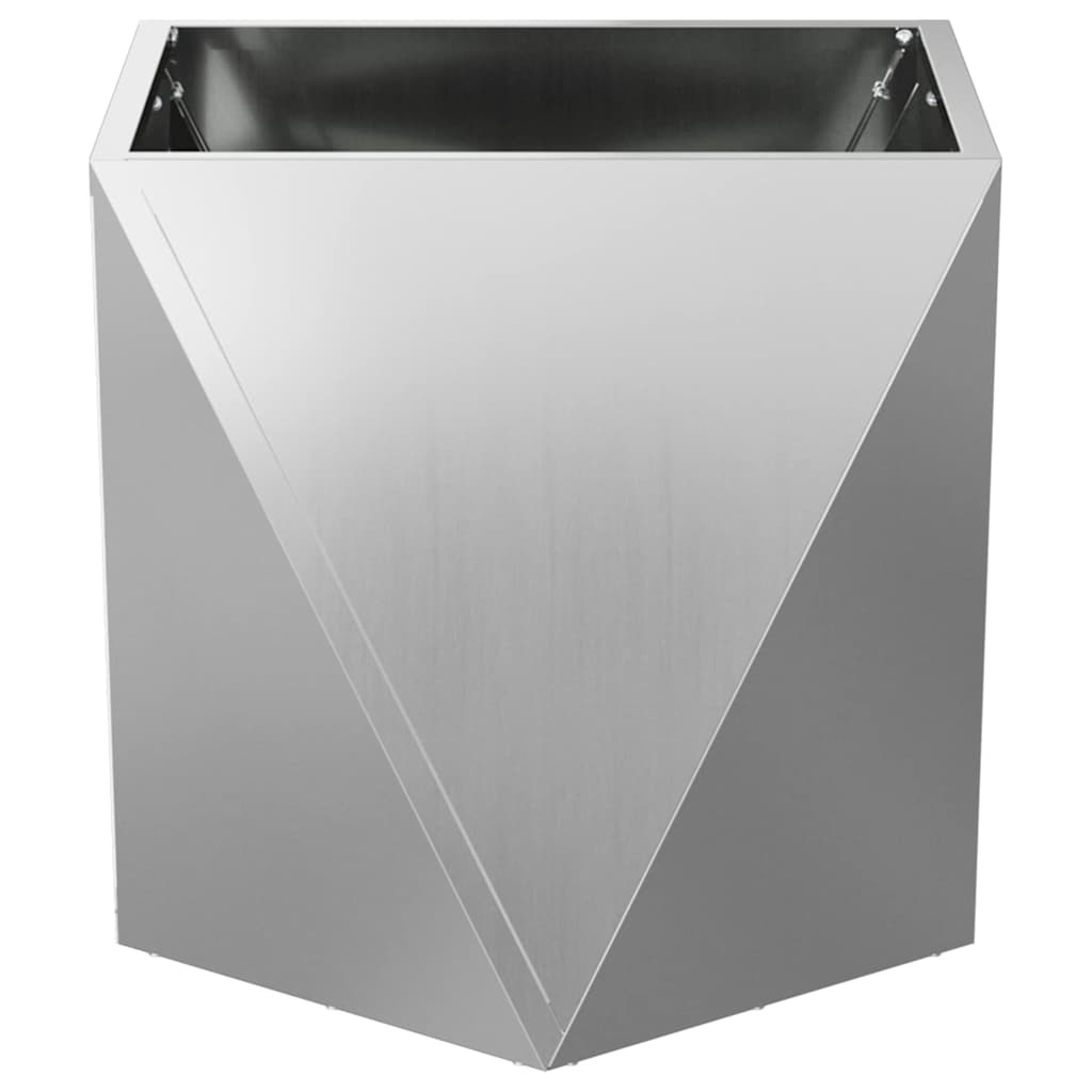 VidaXL Plantenbak Zilver 40 x 40 x 40 cm Gegalvaniseerd staal