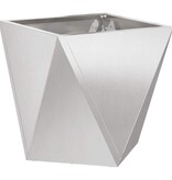 VidaXL Plantenbak 2 pcs Zilver 40 x 40 x 40 cm Roestvrij staal