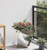 VidaXL Plantenbak Zilver 40 x 40 x 40 cm Roestvrij staal