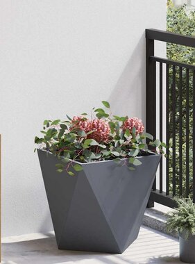 VidaXL Plantenbak Antraciet 40 x 40 x 40 cm Staal