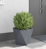 VidaXL Plantenbak Antraciet 40 x 40 x 40 cm Staal