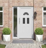 VidaXL Plantenbak 2 pcs Wit 40 x 40 x 40 cm Staal