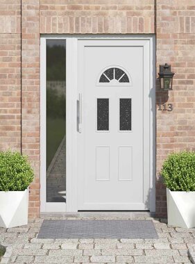 VidaXL Plantenbak 2 pcs Wit 40 x 40 x 40 cm Staal