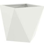 VidaXL Plantenbak 2 pcs Wit 40 x 40 x 40 cm Staal