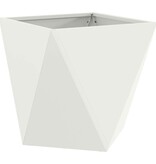 VidaXL Plantenbak Wit 40 x 40 x 40 cm Staal