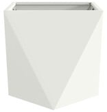 VidaXL Plantenbak Wit 40 x 40 x 40 cm Staal