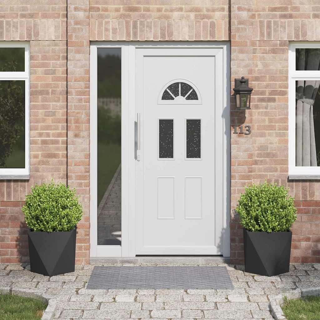 VidaXL Plantenbak 2 pcs Zwart 40 x 40 x 40 cm Staal