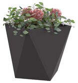 VidaXL Plantenbak Zwart 40 x 40 x 40 cm Staal