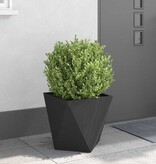 VidaXL Plantenbak Zwart 40 x 40 x 40 cm Staal