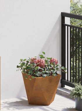 VidaXL Plantenbak Roestig 30 x 30 x 30 cm Cortenstaal