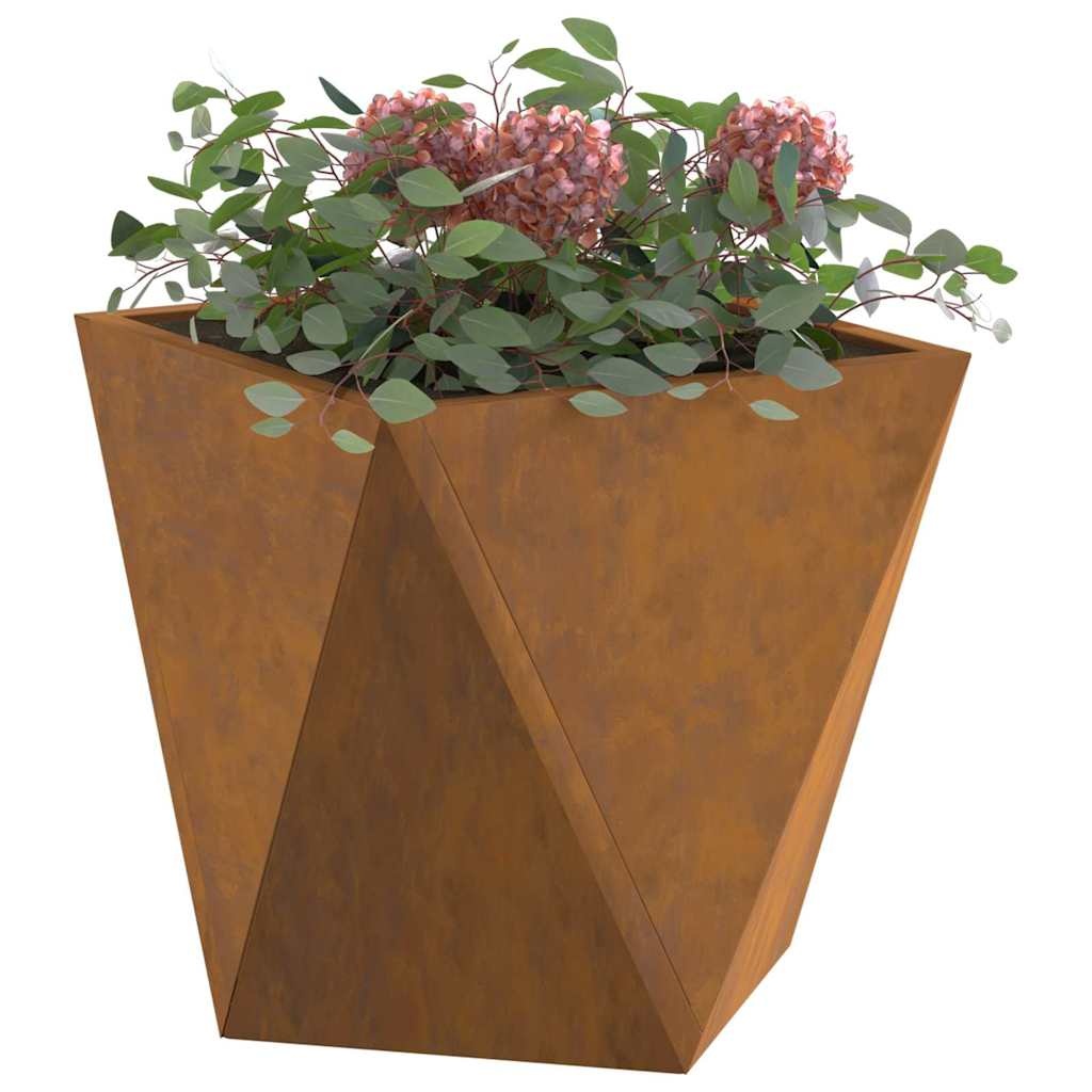 VidaXL Plantenbak Roestig 30 x 30 x 30 cm Cortenstaal