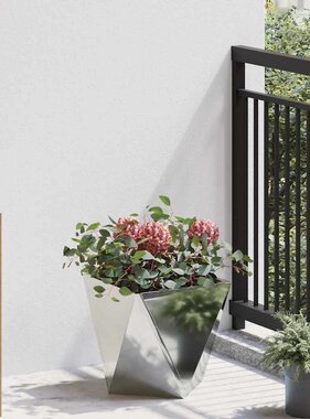 VidaXL Plantenbak Zilver 30 x 30 x 30 cm Gegalvaniseerd staal
