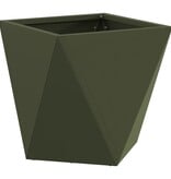 VidaXL Plantenbak 2 pcs Olijf Groen 30 x 30 x 30 cm Staal