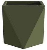 VidaXL Plantenbak Olijf Groen 30 x 30 x 30 cm Staal