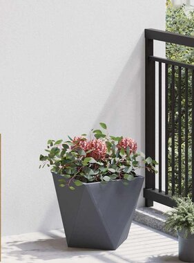 VidaXL Plantenbak Antraciet 30 x 30 x 30 cm Staal