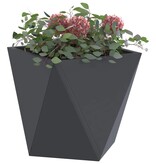 VidaXL Plantenbak Antraciet 30 x 30 x 30 cm Staal