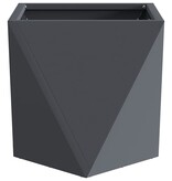 VidaXL Plantenbak Antraciet 30 x 30 x 30 cm Staal