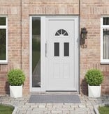 VidaXL Plantenbak 2 pcs Wit 30 x 30 x 30 cm Staal