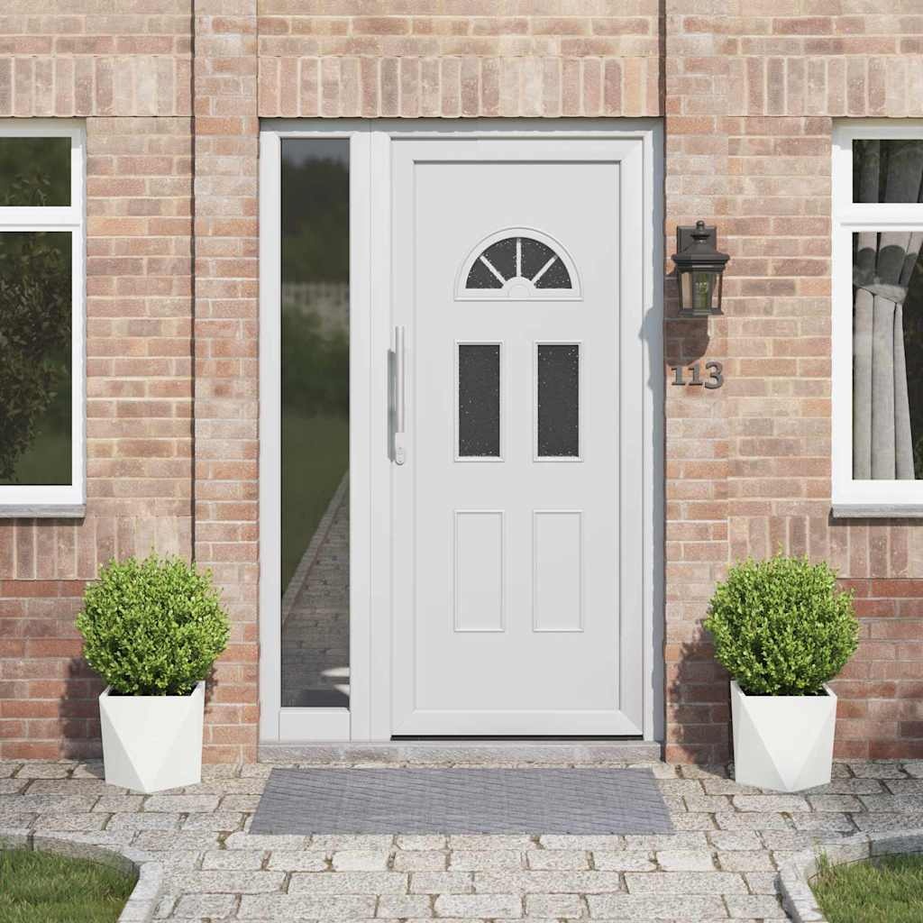 VidaXL Plantenbak 2 pcs Wit 30 x 30 x 30 cm Staal