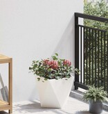 VidaXL Plantenbak 2 pcs Wit 30 x 30 x 30 cm Staal