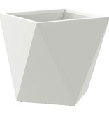 VidaXL Plantenbak Wit 30 x 30 x 30 cm Staal