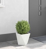 VidaXL Plantenbak Wit 30 x 30 x 30 cm Staal