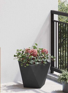 VidaXL Plantenbak Zwart 30 x 30 x 30 cm Staal