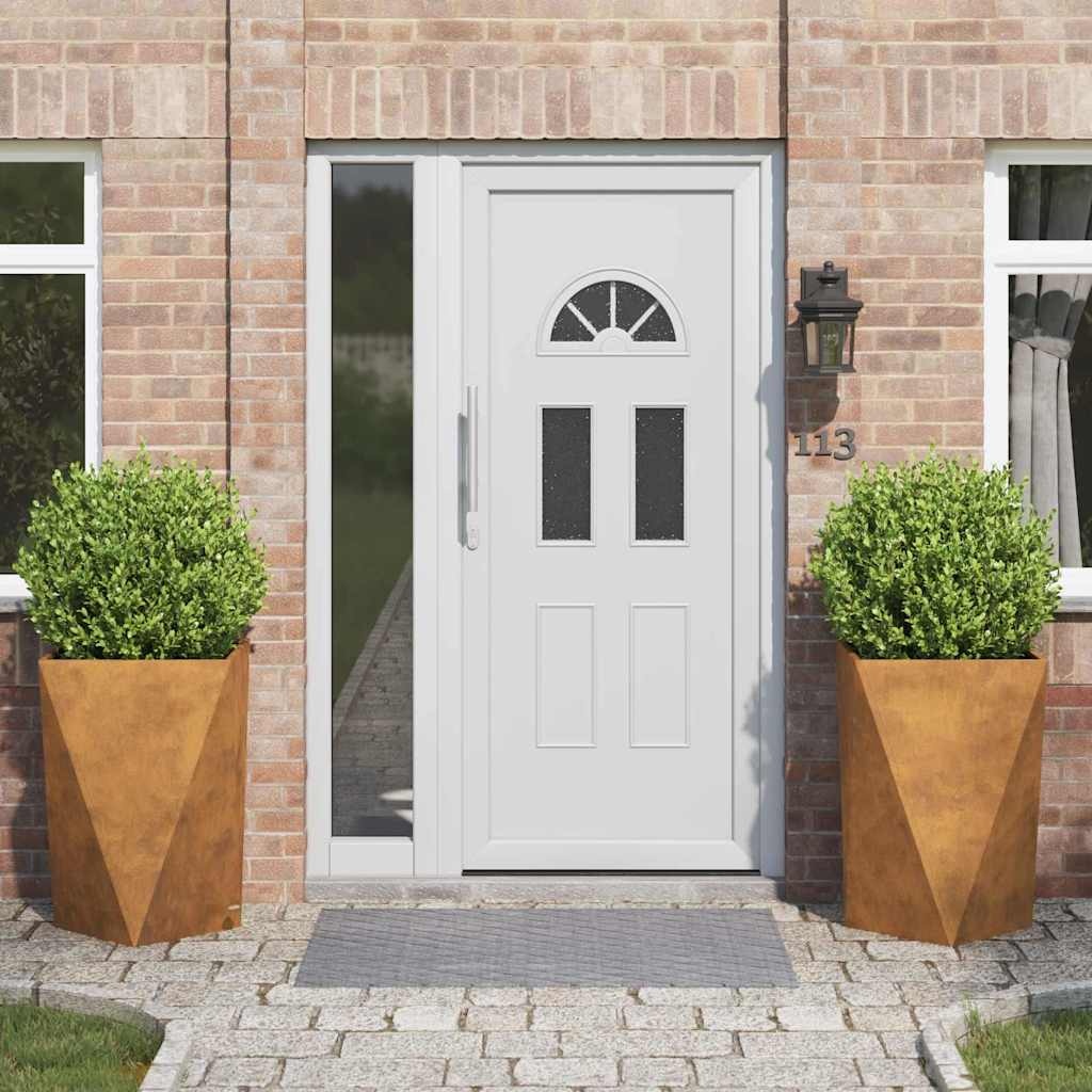 VidaXL Plantenbak 2 pcs Roestig 50 x 50 x 75 cm Cortenstaal