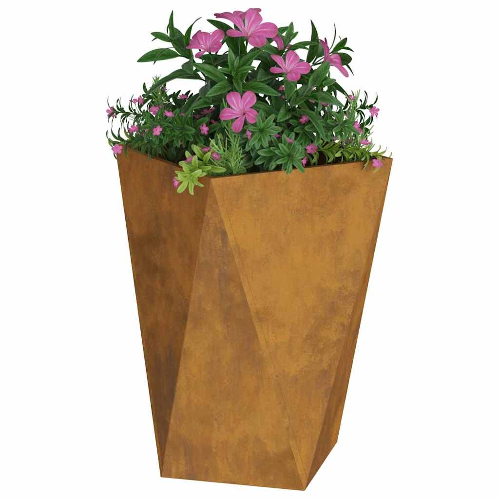 VidaXL Plantenbak 2 pcs Roestig 50 x 50 x 75 cm Cortenstaal