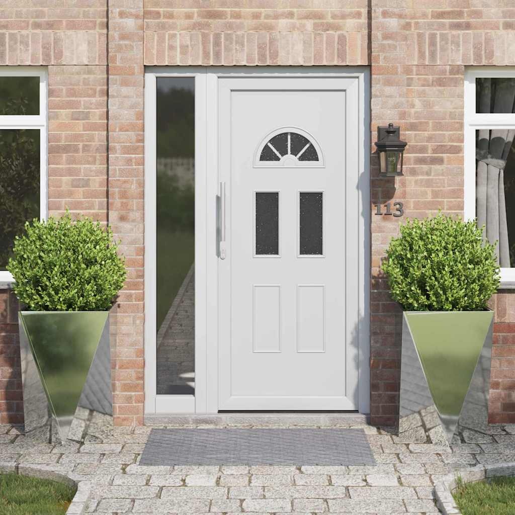 VidaXL Plantenbak 2 pcs Zilver 50 x 50 x 75 cm Gegalvaniseerd staal