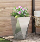 VidaXL Plantenbak 2 pcs Zilver 50 x 50 x 75 cm Gegalvaniseerd staal