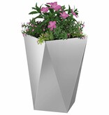 VidaXL Plantenbak Zilver 50 x 50 x 75 cm Gegalvaniseerd staal