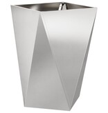 VidaXL Plantenbak 2 pcs Zilver 50 x 50 x 75 cm Roestvrij staal