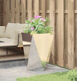 VidaXL Plantenbak Zilver 50 x 50 x 75 cm Roestvrij staal