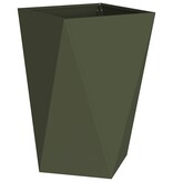 VidaXL Plantenbak Olijf Groen 50 x 50 x 75 cm Staal
